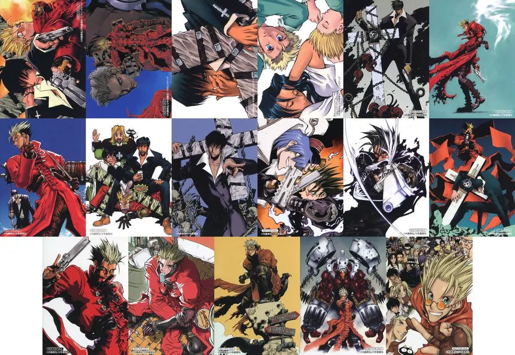 TRIGUN STAMPEDE つながるトレーディングイラストカード 全17種 駿河屋 -<中古>全17種セット つながるトレーディングイラストカード
