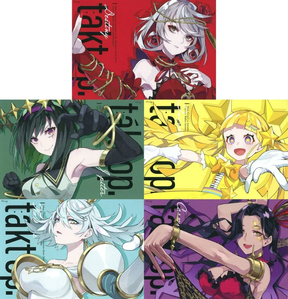 集合 ブロマイド風カード5枚セットA 「takt op. The Power of Musicarts. 展」