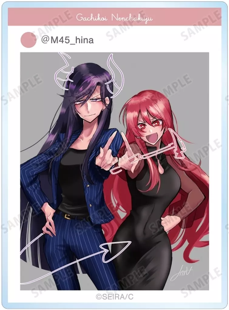 ヒナ＆りこめろ 「ガチ恋粘着獣 ～ネット配信者の彼女になりたくて～ トレーディングアクリルカード」