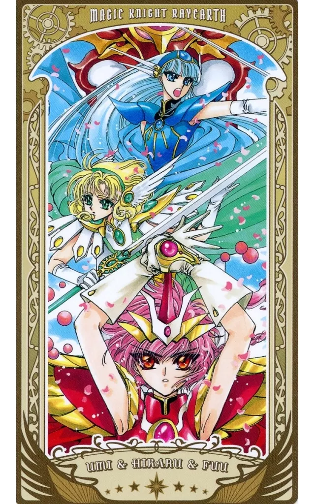 獅堂光&龍咲海&鳳凰寺風(武器有り/魔法騎士レイアース) 「CLAMP展 アルカナカードコレクション」