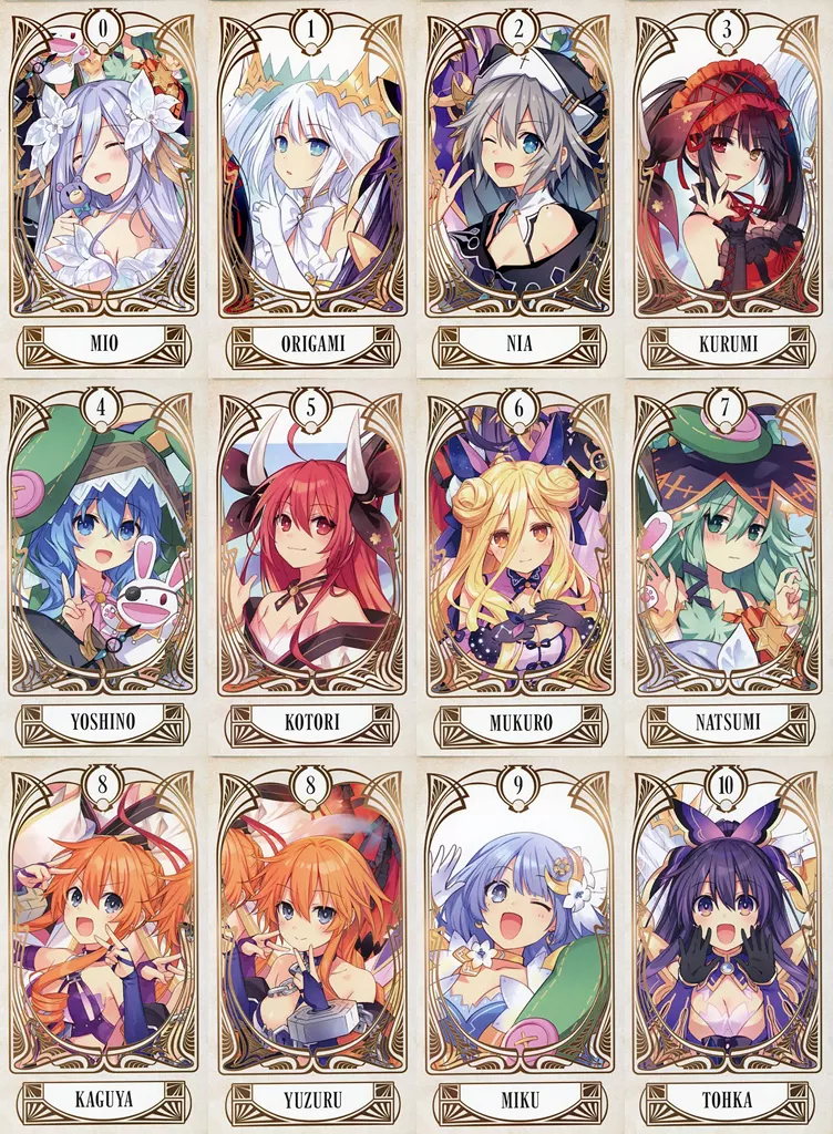 [単品] 集合 タロット風カード12枚セット 「デート・ア・ライブ 10th ANNIVERSARY Vol.3 全巻収納メモリアルBOX」 同梱特典