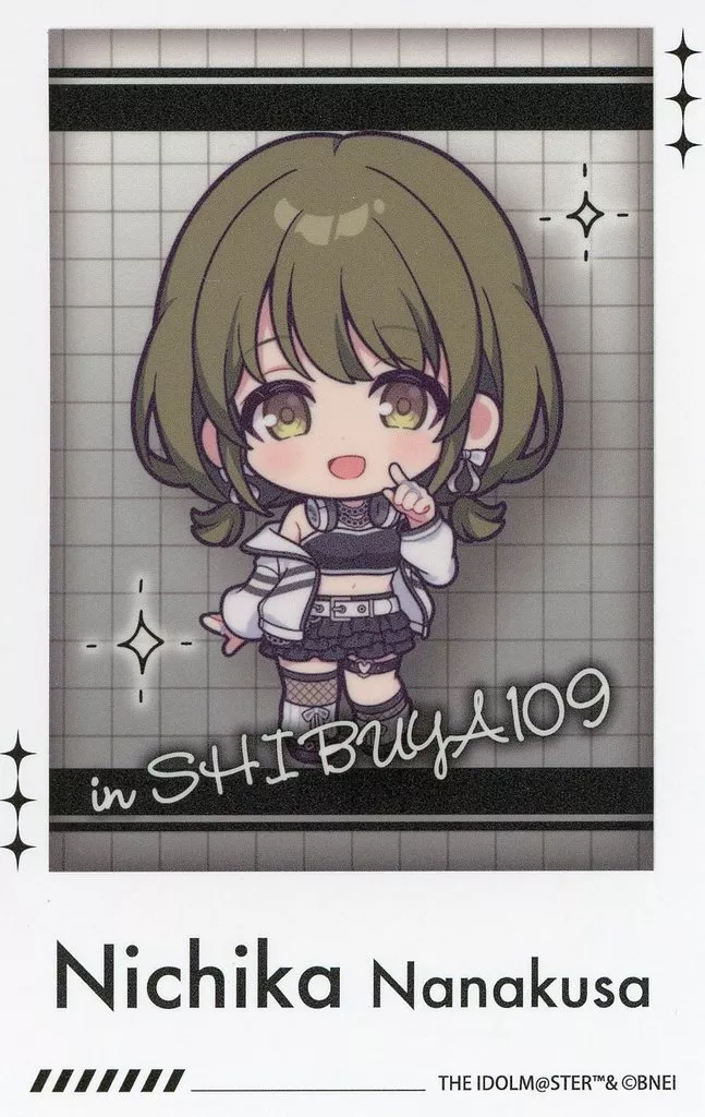 七草にちか(ミニキャラ) 「アイドルマスター シャイニーカラーズ 櫻木真乃＆浅倉透 POP UP SHOP White Night Collection トレーディングインスタントフォトカード White Night Collection」
