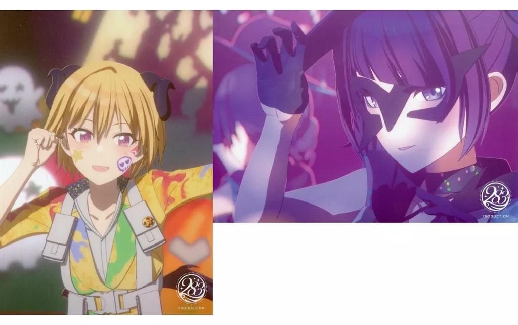 田中摩美々＆西城樹里 ハロウィンライブブロマイド(2枚入り) 「アイドルマスターシャイニーカラーズ 2nd Season 第2章」 1週目 入場者特典