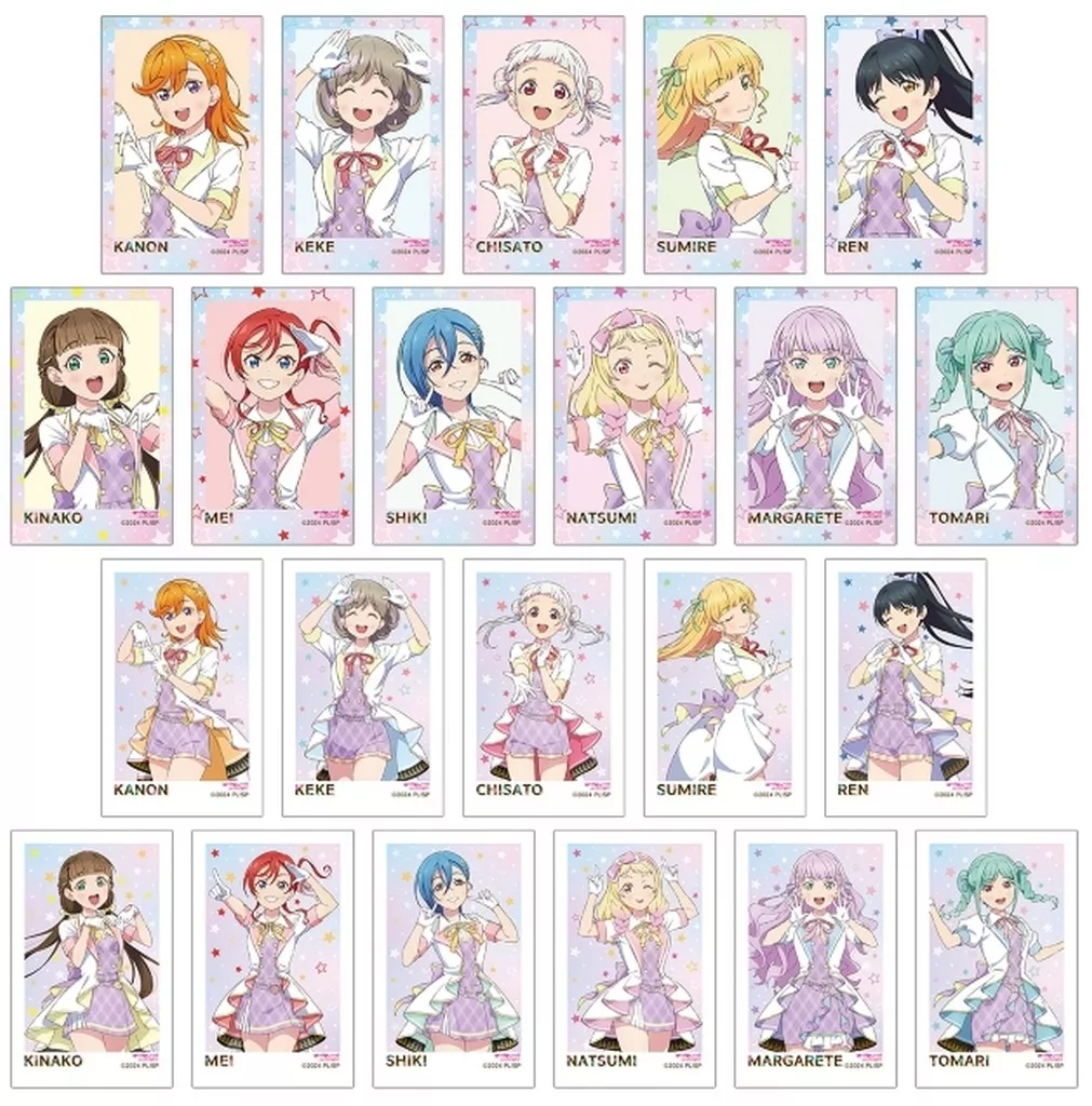 全22種セット 「ラブライブ!スーパースター!! POP UP SHOP in マルイ 描き下ろし MIRACLE NEW STORYver. トレーディングインスタントカメラ風イラストカード」