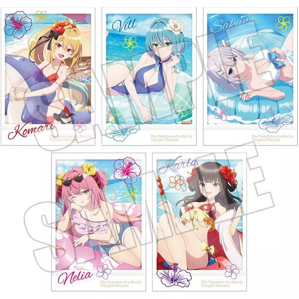 全5種セット 「ひきこまり吸血姫の悶々 ～海辺の夢想楽園～ トレーディングチェキ風カード ＜海辺の夢想楽園＞」