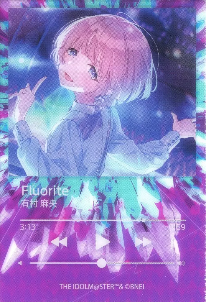 有村麻央 「学園アイドルマスター×カラオケまねきねこ 再生画面風クリアカード」