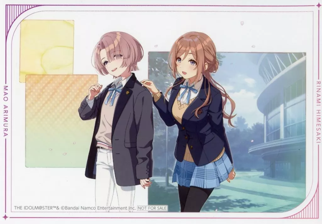 有村麻央＆姫崎莉波 特典ブロマイド 「学園アイドルマスター POP UP SHOP in GiGO」 対象商品購入特典