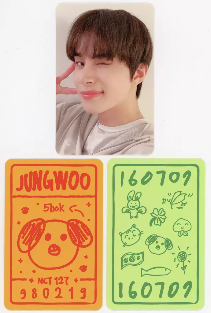 ジョンウ ラッキーカードセット(3枚組) NCT 127 Debut 6th Anniversaryグッズ