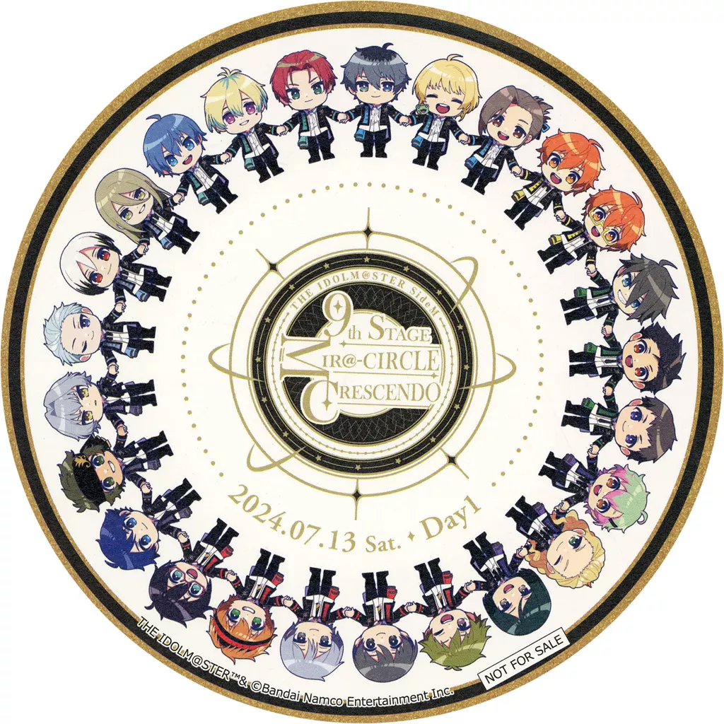 DAY1 円形イラストカード 「THE IDOLM＠STER SideM 9th STAGE ～MIR＠-CIRCLE CRESCENDO～」 来場者特典