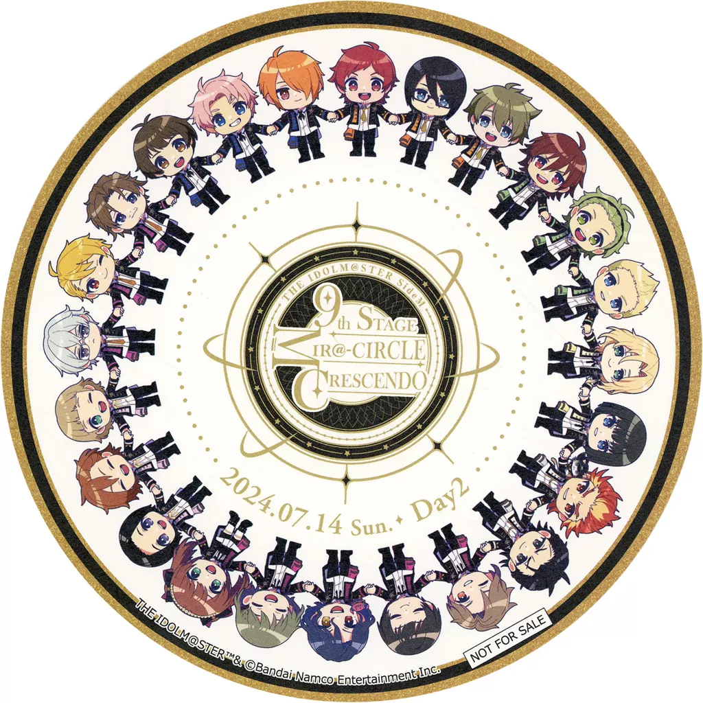 DAY2 円形イラストカード 「THE IDOLM＠STER SideM 9th STAGE ～MIR＠-CIRCLE CRESCENDO～」 来場者特典