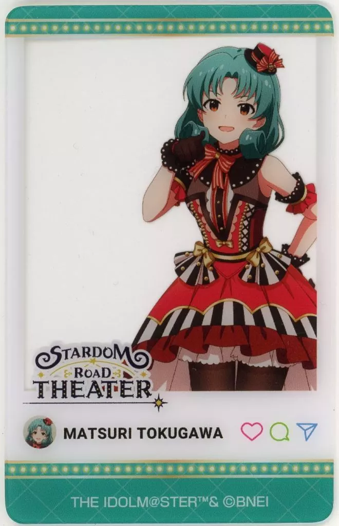 徳川まつり 「アイドルマスター ミリオンライブ! STARDOM ROAD THEATER COLLABO CAFE in ORBカフェ ＆ Clove Lounge クリアカード」