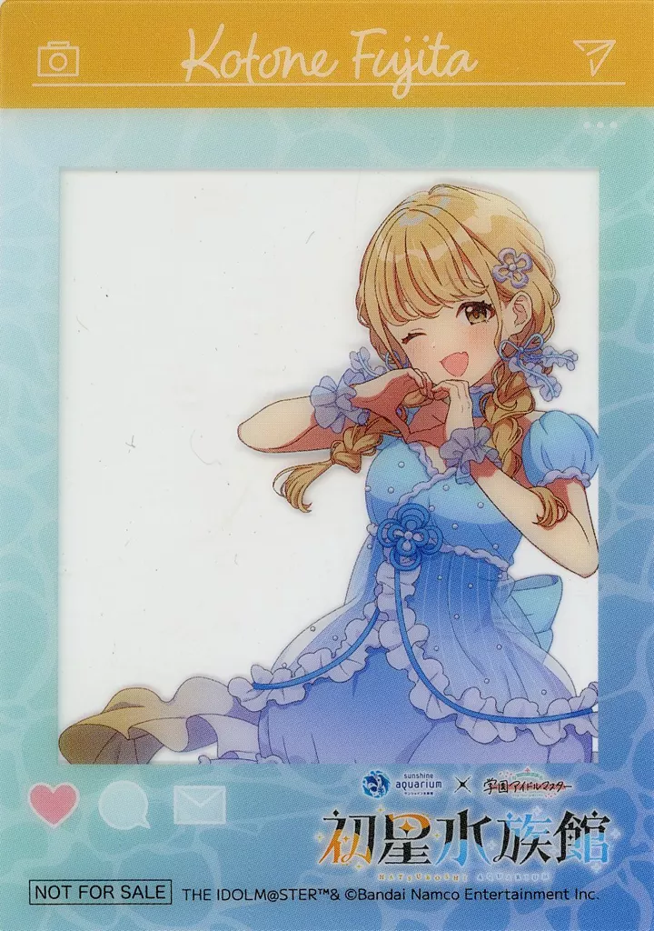 藤田ことね SNS風クリアカード 「サンシャイン水族館×学園アイドルマスター」 デジタルスタンプラリー完走特典