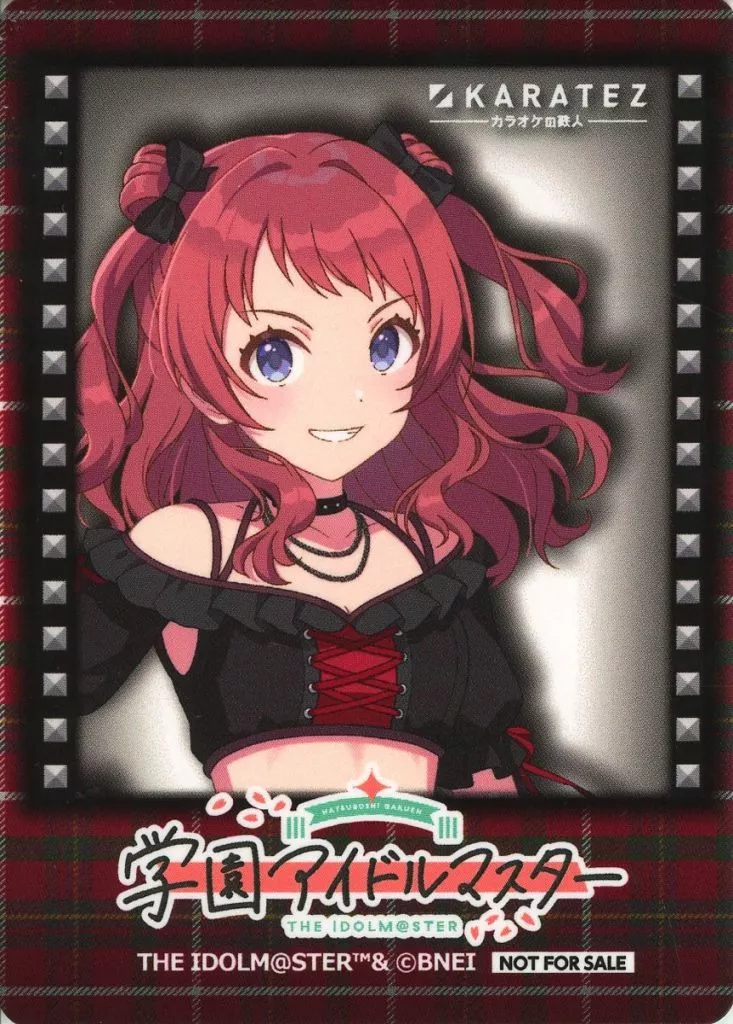 花海咲季 ミニフォト風カード 「学園アイドルマスター×カラオケの鉄人」 コラボドリンク注文特典