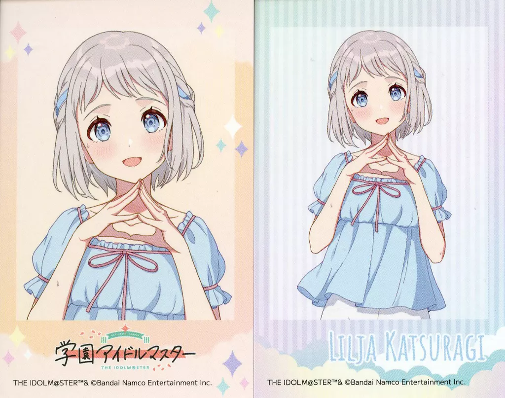 葛城リーリヤ 「学園アイドルマスター×極楽湯・RAKU SPA ようこそ極楽湯 ～寒冬の湯園地～ トレーディングチェキ風ブロマイド(2枚入り)」