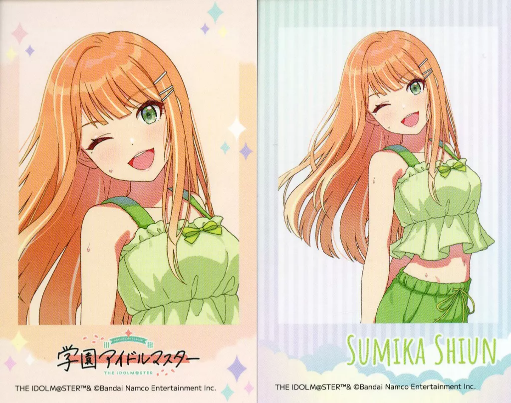 紫雲清夏 「学園アイドルマスター×極楽湯・RAKU SPA ようこそ極楽湯 ～寒冬の湯園地～ トレーディングチェキ風ブロマイド(2枚入り)」