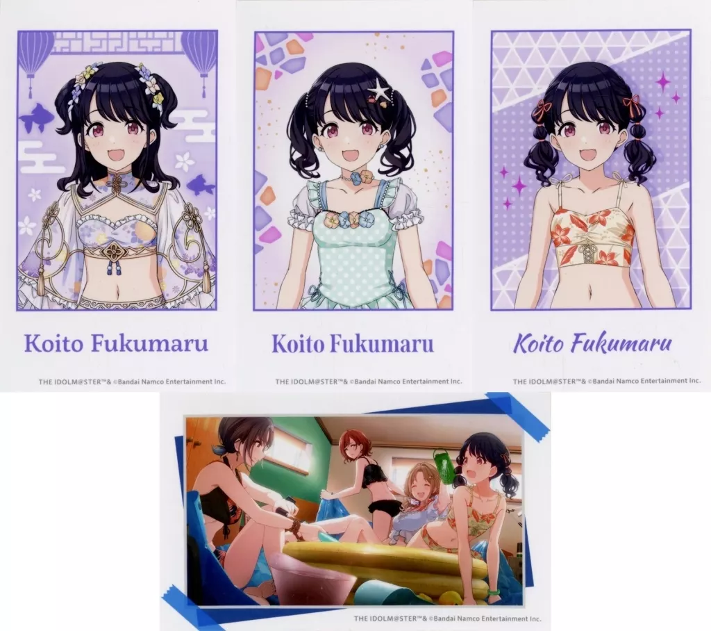 福丸小糸 ミニブロマイド4枚セット 「くじ引き堂 アイドルマスター シャイニーカラーズ Newtype オンラインくじ ノクチル」 C-3賞