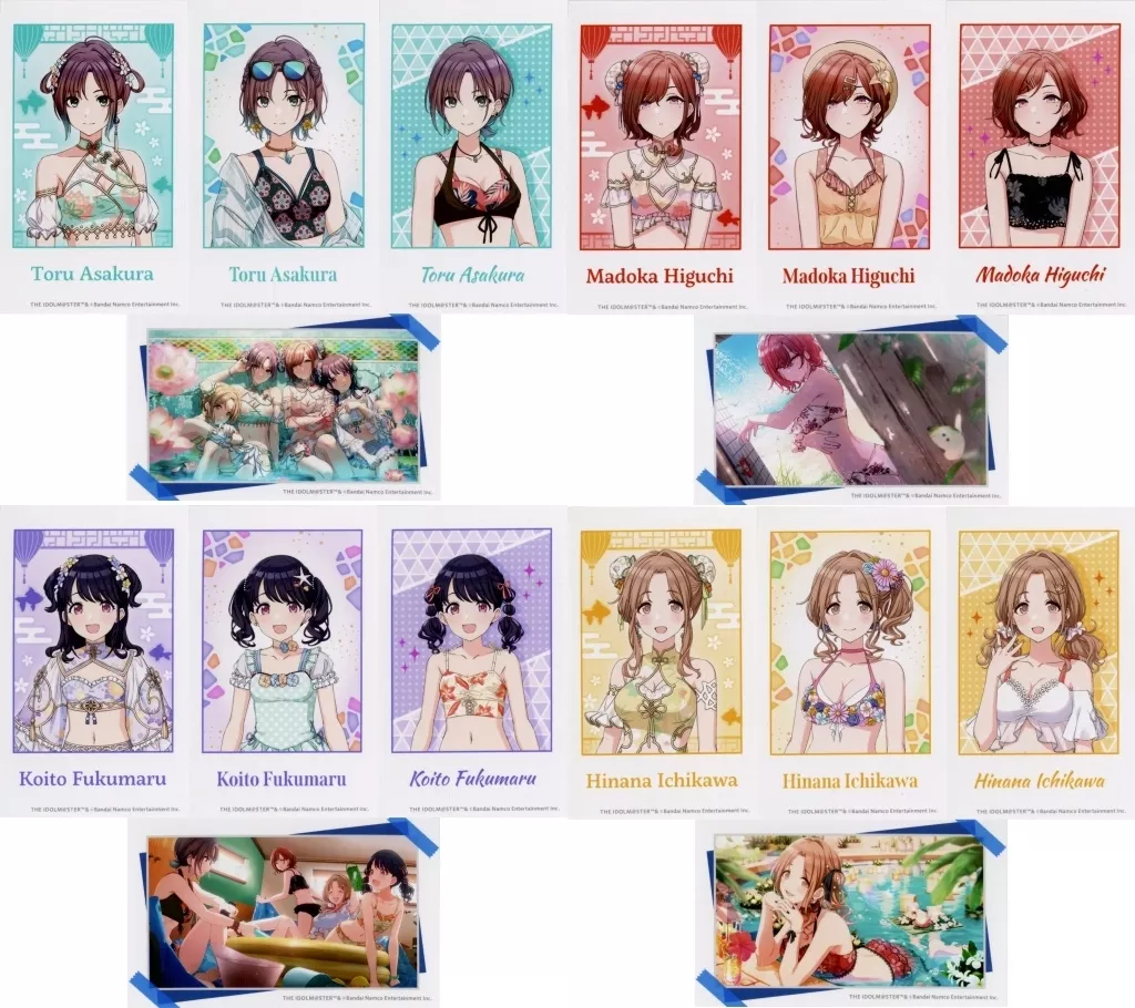 全4種セット ミニブロマイド4枚セット 「くじ引き堂 アイドルマスター シャイニーカラーズ Newtype オンラインくじ ノクチル」 C賞