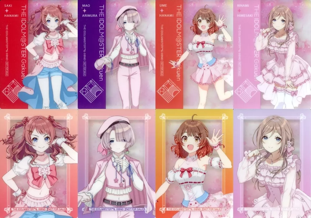 全8種セット クリアカード 「学園アイドルマスター×HMV POP UP SHOP」 対象商品購入特典