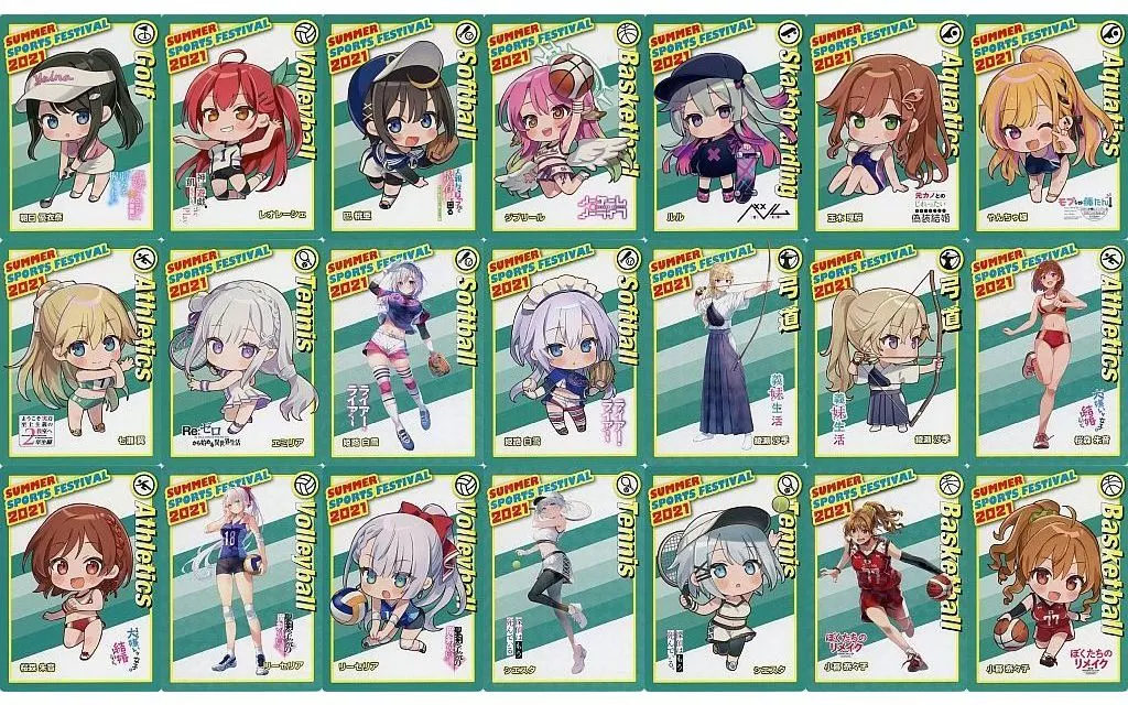 全21種セット スポーツヒロインカード 「MF文庫J 夏のスポーツフェスティバル!」 対象商品購入特典