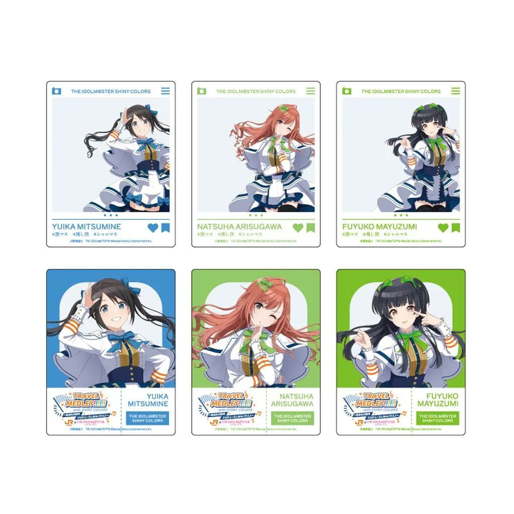 全6種セット 「TR＠VEL MEDLEY!!!!!! with THE IDOLM＠STER Series～あなたの旅をプロデュースしちゃいマス♪～ JR東海×アイドルマスター シャイニーカラーズ アクリルカード」