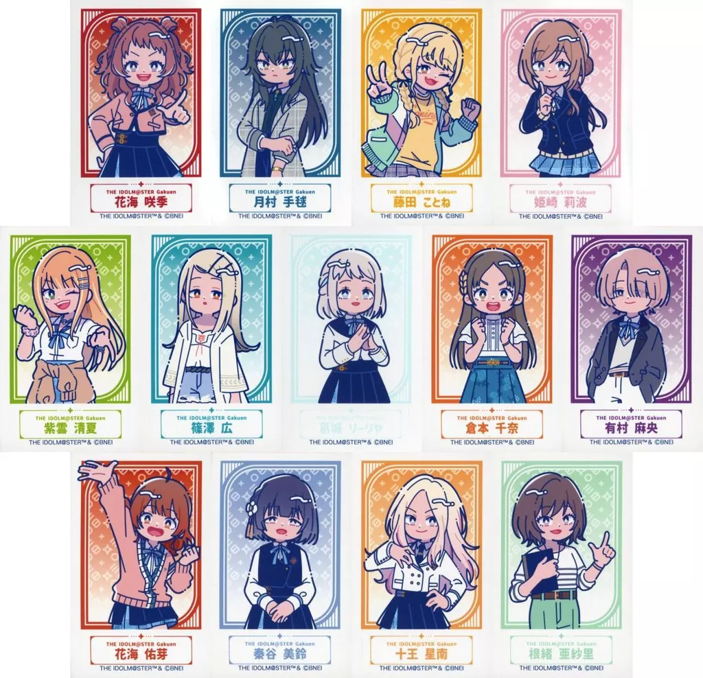 全13種セット 「学園アイドルマスター×にゅ～とろ チェキ風カード」