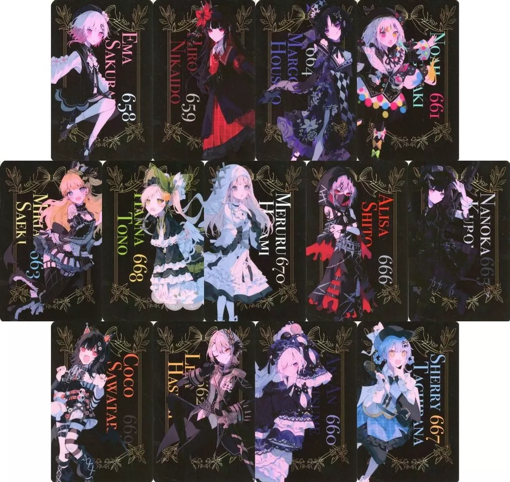 全13種セット 描き下ろしトレーディングカード 「魔法少女ノ魔女裁判 in 東京タワー～幻影ノ魔女裁判～×cafe＆bar MENU」 来店予約特典