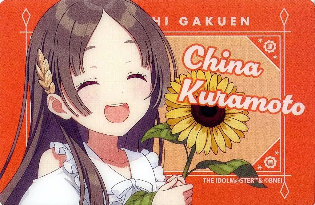 倉本千奈(横イラスト) 「学園アイドルマスター POP UP SHOP オーロラクリアカード sunflower ver.」