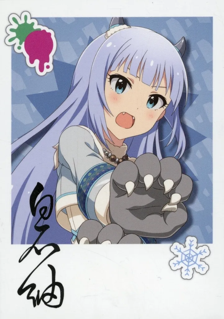 白石紬(サインあり) 「アイドルマスター ミリオンライブ! シアターデイズ 8th Anniversary in AKIHABARA ～秋葉原っぱフェスティバル～ トレーディングインスタントフォト風カード モンスターっ娘」
