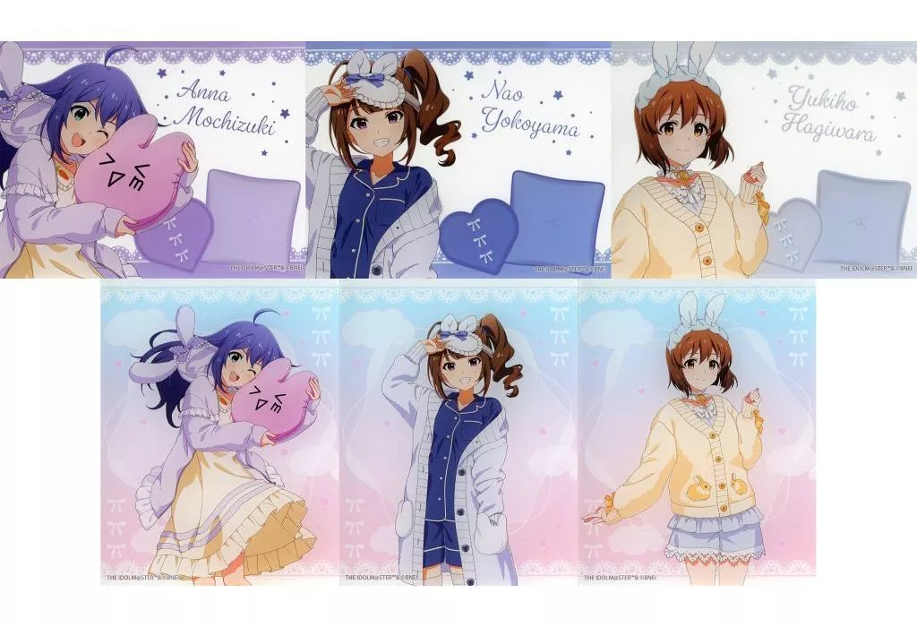 全6種セット 「アイドルマスター ミリオンライブ! うさふわ Dreamy! POP UP SHOP in 上野マルイ トレーディングアクリルカード」