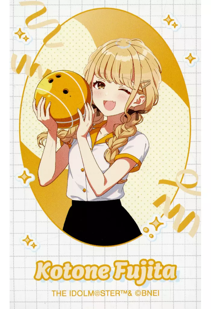 藤田ことね 「学園アイドルマスター×ROUND1 描き下ろし ボウリングシャツver. トレーディングインスタントカメラ風イラストカード」