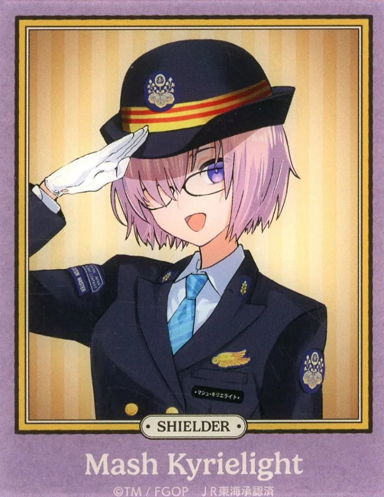 シールダー/マシュ・キリエライト(背景カラー/クラス表記あり) 「推し旅 JR東海×Fate/Grand Order Grand Journey ～魅力探求都市 名古屋～ 推し旅コラボver. トレーディングアクリルカード」_image