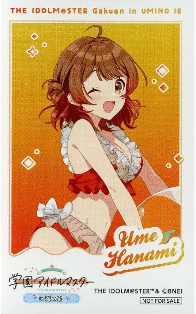 花海佑芽(等身) オリジナルイラストカード 「学園アイドルマスター in SWEETS PARADISE 海の家」 グッズ購入特典
