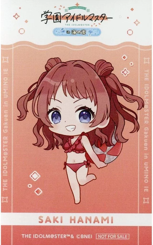 花海咲季(ミニキャラ) オリジナルイラストカード 「学園アイドルマスター in SWEETS PARADISE 海の家」 グッズ購入特典