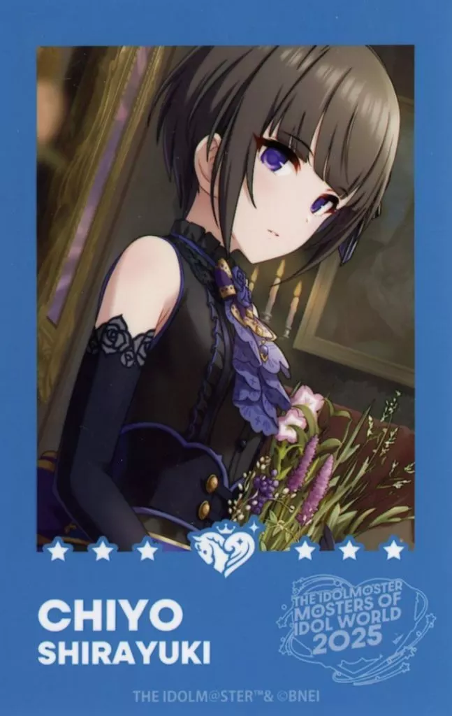 白雪千夜 「THE IDOLM＠STER M＠STERS OF IDOL WORLD 2025 公式トレーディングチェキ風カード A(アイドルマスター シンデレラガールズ ver.)」