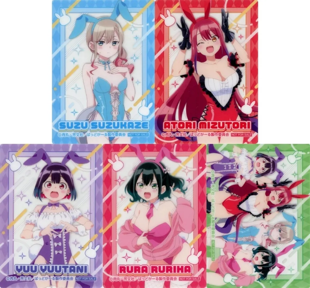 全5種セット クリアカード バニーver. 「TVアニメ ばっどがーる POP UP SHOP」 対象商品購入特典