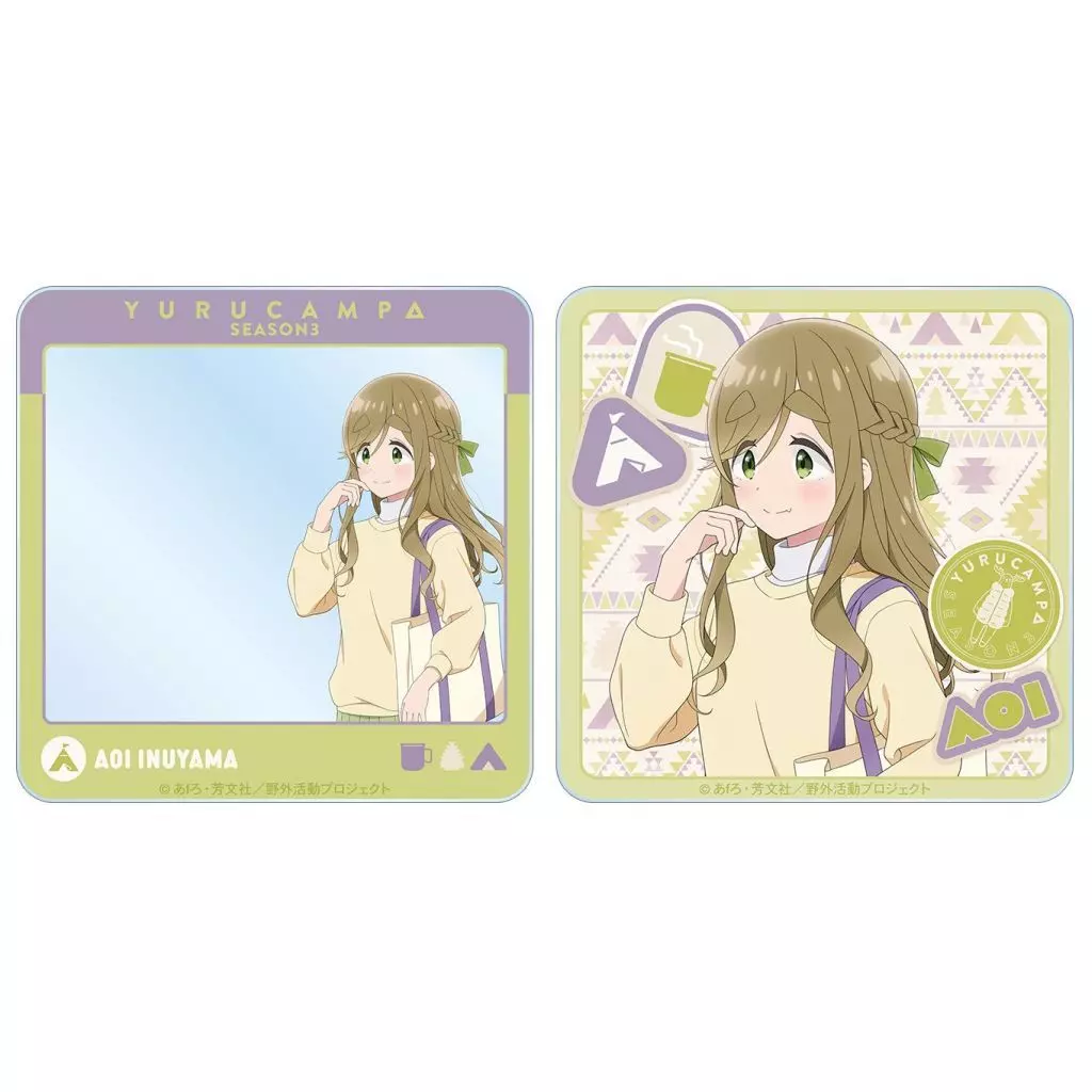 [新品] 犬山あおい 描き下ろし アクリルカード2枚セット 歩みver. 「ゆるキャン△ SEASON3」