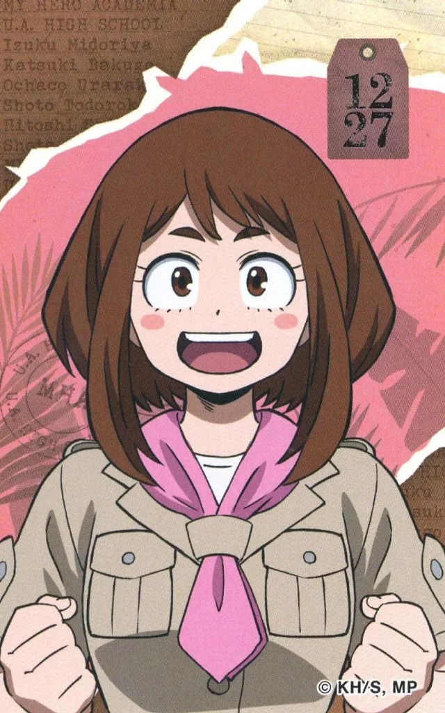 麗日お茶子(背景模様) 「TVアニメ 僕のヒーローアカデミア×東武動物公園2025 描き下ろし サファリルックver. トレーディングビジュアルカード」