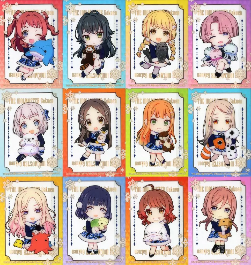 全12種セット 「学園アイドルマスター×横浜・八景島シーパラダイス 初星パラダイス トレーディングクリアカード(ミニキャラ)」