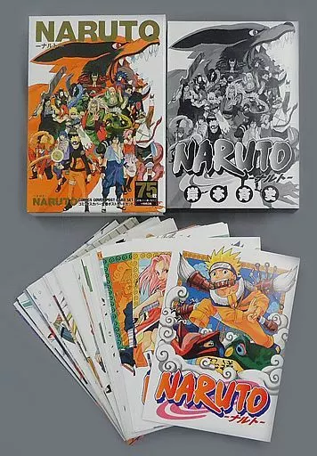 コミックスカバー全巻ポストカードセット(75枚組) 「連載完結記念 岸本斉史 NARUTO-ナルト-展」