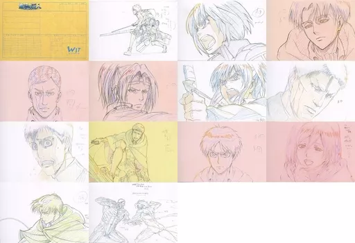 進撃の巨人 The animation gallery原画ポストカードブック 進撃の巨人 The animation gallery原画ポストカードブック