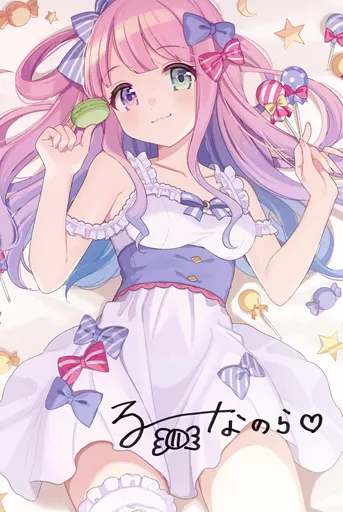ポストカード　姫森ルーナ 直筆サイン入りポストカード 「バーチャルYouTuber ホロライブ 姫森ルーナ 誕生日記念2020 グッズ全部セット」 数量限定購入特典
