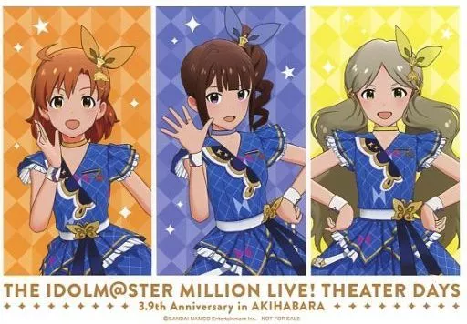 矢吹可奈＆横山奈緒＆伴田路子(ロコ) 特製ポストカード 「アイドルマスター ミリオンライブ! シアターデイズ 3.9th Anniversary in AKIHABARA」 対象店舗購入特典