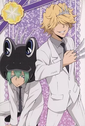 ブラン＆ベルフェゴール ポストカード 「家庭教師ヒットマンREBORN! アニメモバイル リボアニ」 キャンペーン配布品