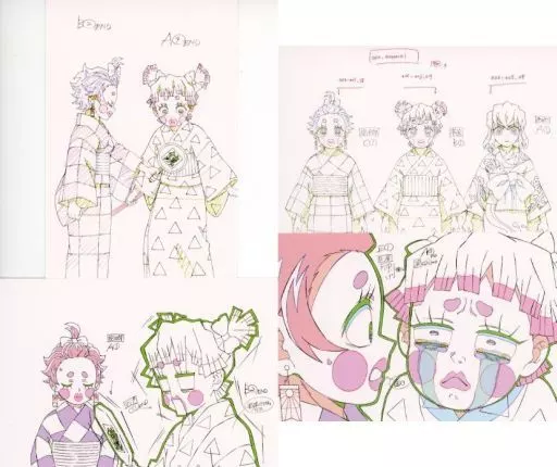 鬼滅の刃 絵巻カフェ 原画ポストカード 妓夫太郎　遊郭編 新グッズのお知らせ】 テレビアニメ「鬼滅の刃」無限列車編・遊郭編