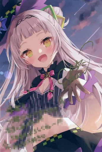 ポストカード　紫咲シオン 直筆サイン＆箔押し複製メッセージ入り ほし描き下ろし ポストカード 「バーチャルYouTuber ホロライブ 紫咲シオン 活動四周年記念 活動四周年記念フルセット 数量限定ver.」 購入特典