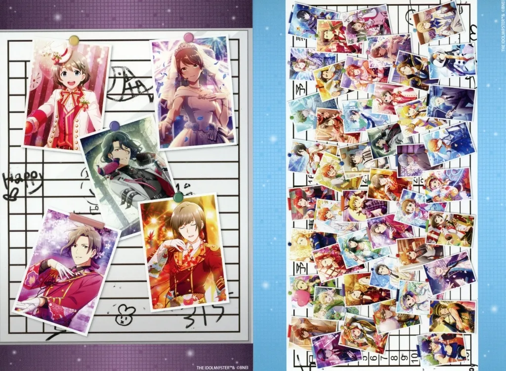 Cafe Parade＆集合 マイデスク風ポストカードセット(2枚セット) 「コトブキヤくじ アイドルマスター SideM Event Collection2」 10連セット購入特典