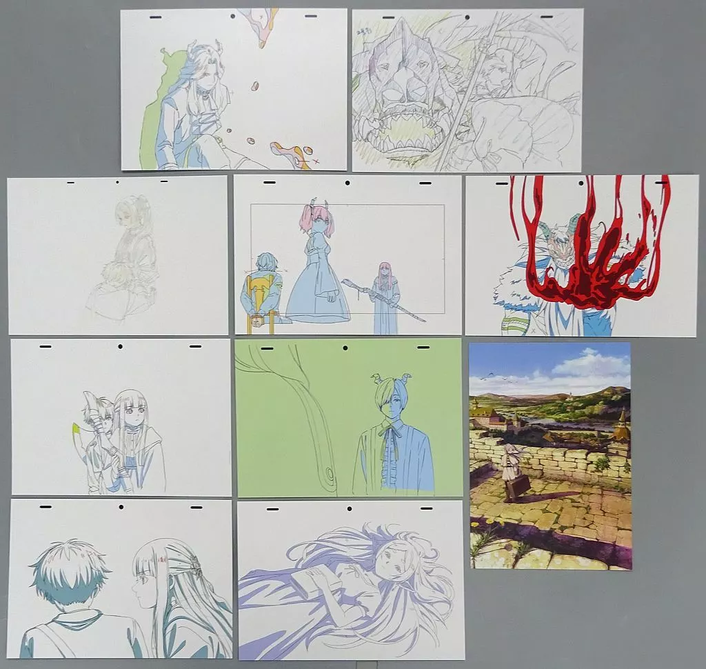 集合 イラスト＆原画10 枚セット 「Blu-ray/DVD 葬送のフリーレン」 初回封入特典