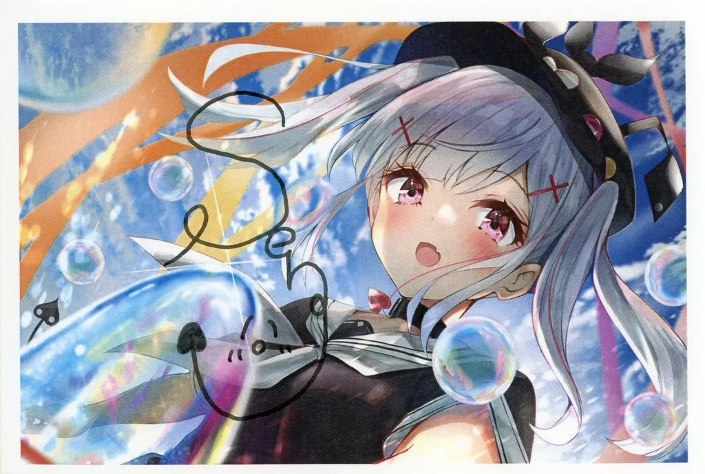 空澄セナ 直筆サイン入りポストカード(誕生日記念2021) 「バーチャルYouTuber ぶいすぽっ!」