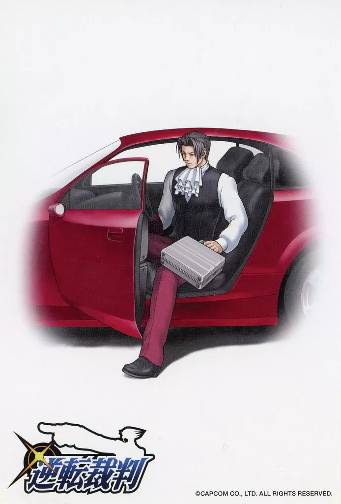 【激レア非売品】逆転裁判 御剣怜侍 ポストカード　カプコンショップ 特典 マルイ 激レア非売品】逆転裁判 御剣怜侍 ポストカード カプコン