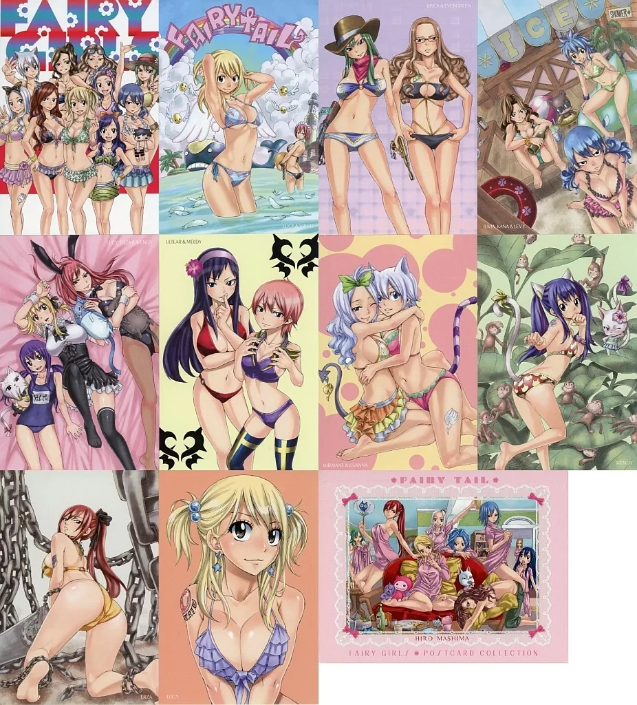 集合 ポストカード10枚セット 「FAIRY TAIL -フェアリーテイル-」 週刊少年マガジン SPECIAL 2011年11月号 応募者全員サービス品